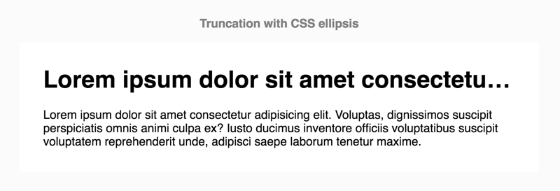 Expanding on the clipping technique above with ellipsis via text-overflow:ellipsis;